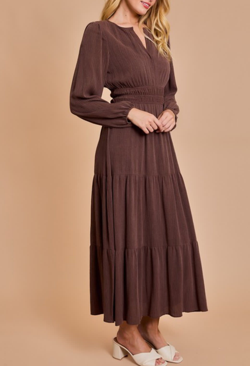 Plain Brown Dress