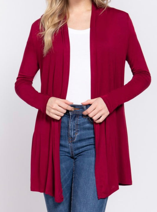 Burgundy Cardigan